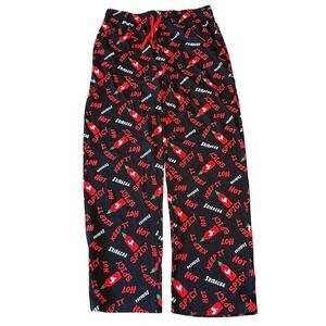 Hot Pepper Sriracha Pajama Pants Men Medium Keep It Spicy pockets NWOT
